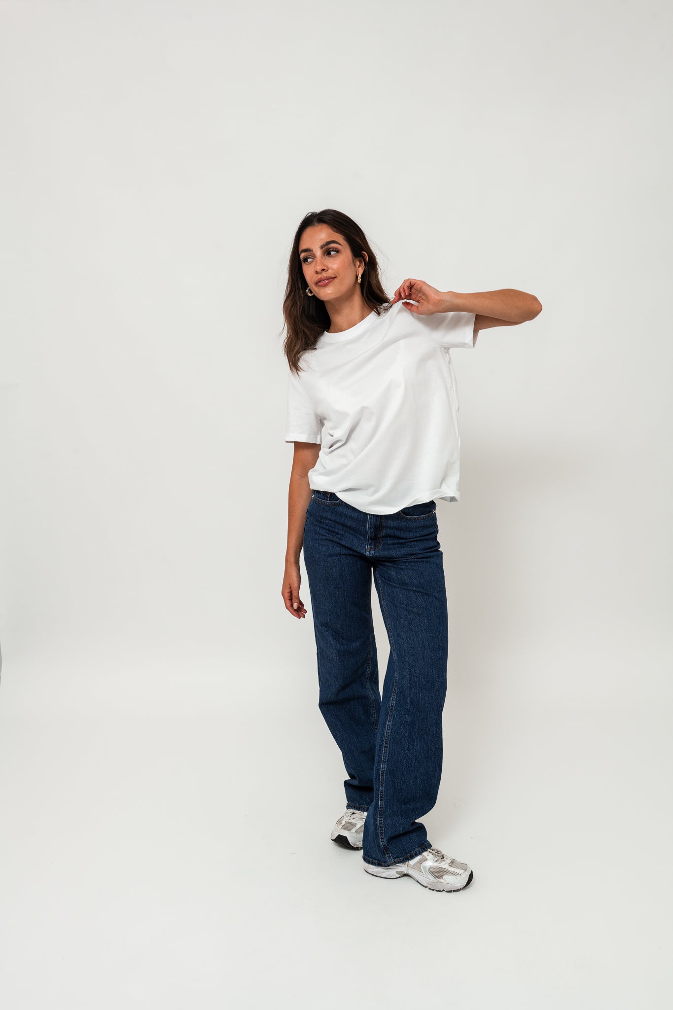 VMTESSA Wide Jeans - Dark Blue Denim